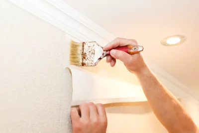 Pose de papier peint à Bayet — revêtements muraux et toiles de verre